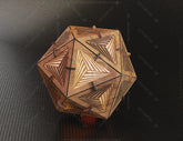 Icosahedron 4 different lasercut wood triangle shadow lamp Tea light Lantern Votive Gift | SVG, DXF, AI |#060| VectorPort