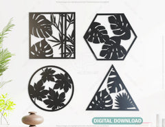 Tropical leaves for cutting Palm Leaves wall décor laser cut | SVG, DXF, AI |#061| VectorPort