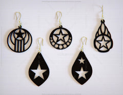 Star Earring Svg 30 styles Glowforge Cricut Jewelry Pendants laser cut | SVG, DXF, AI |#063|