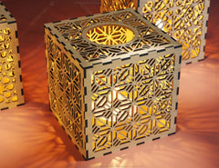 Star Shape Pattern Candle Holder Laser Cut Lamp wood Tea light Lantern Votive Gift SVG |#U065| VectorPort