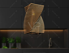 Twist box 6 mm Wood Pendant Light Chandelier Lamp lampshade plywood | SVG, DXF, AI |#068| VectorPort