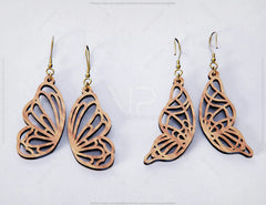 Butterfly Earrings 12 different styles svg dxf Glowforge Pendants laser cut | SVG, DXF, AI |#070| VectorPort