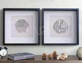 Winter scene with deer landscape multilayer shadow box Frame Wall Decor | SVG, DXF, AI |#073| VectorPort
