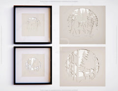 Winter scene with deer landscape multilayer shadow box Frame Wall Decor | SVG, DXF, AI |#073| VectorPort