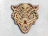 Tiger Multilayer Panel Mandala svg for Laser Cutting layered Wall Decor | SVG, DXF, AI |#074| VectorPort