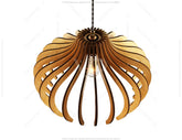 Elliptic Round Modern Wood Pendant Light Chandelier Lamp lampshade plywood Cut Files |#U076|