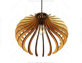 Elliptic Round Modern Wood Pendant Light Chandelier Lamp lampshade plywood Cut Files |#U076| VectorPort