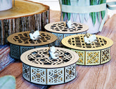 Wedding gift box favour round 3mm plywood laser cut | SVG, DXF, AI |#077| VectorPort