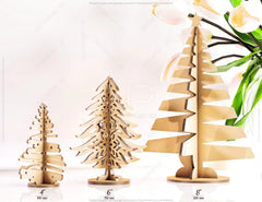 Standing Trees Laser cut Christmas Snowflake SVG Craft templates Cricut Glowforge | SVG |#U077| VectorPort