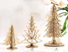 Standing Trees Laser cut Christmas Snowflake SVG Craft templates Cricut Glowforge | SVG |#U078|