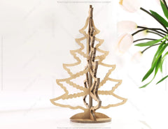 Standing Trees Laser cut Christmas Snowflake SVG Craft templates Cricut Glowforge | SVG |#U078|