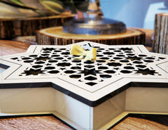 Laser Cut Wooden Octahedron Serving Tray With Sections box favour | SVG, DXF, AI |#081|