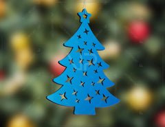 Christmas Tree Wood Ornament, Laser Cut Xmas Decorations, Home Decor Baubles Winter Gift Cricut Glowforge | SVG |#U090|