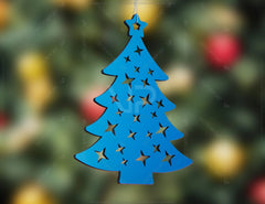 Christmas Tree Wood Ornament, Laser Cut Xmas Decorations, Home Decor Baubles Winter Gift Cricut Glowforge | SVG |#U090| VectorPort