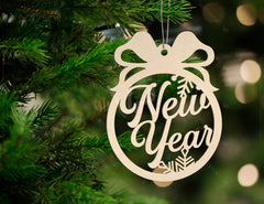 Gratitude Christmas positive words Tree Ornament Decorations Craft Hanging lasercut SVG Cricut Glowforge | SVG, DXF, AI |#092| VectorPort
