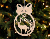 Personalized Christmas Balls Tree Decorations with Name Craft Pendants Hanging Bauble Paper art templates cut file |#U093| VectorPort