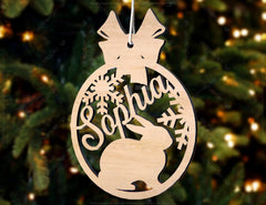 Personalized Christmas Balls Tree Decorations with Name Craft Pendants Hanging Bauble Paper art templates cut file |#U093| VectorPort