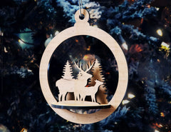 3D Laser Cut Tree Bauble Wood Christmas Ball Ornament 3mm Round Design set Tree Decorations lasercut SVG Digital Download | SVG, DXF, AI |#094|