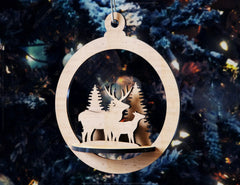 3D Laser Cut Tree Bauble Wood Christmas Ball Ornament 3mm Round Design set Tree Decorations lasercut SVG Digital Download | SVG, DXF, AI |#094| VectorPort