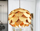 Scandinavian Pine Cone Hanging wooden chandelier lamp shade Pendant light template svg laser cut 1/8 inch plywood| SVG, DXF, AI |#098| VectorPort
