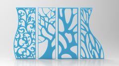 Tree Ornaments for decorative partitions panel screen CNC Laser Cutting File | SVG, DXF, AI |#C010| VectorPort