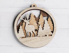 Christmas balls Tree Decorations Craft Hanging Bauble Paper art wood carving stencil laser cut templates |#U101|