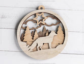 Christmas balls Tree Decorations Craft Hanging Bauble Paper art wood carving stencil laser cut templates |#U102| VectorPort