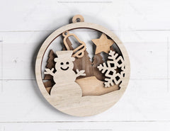 Christmas balls Tree Decorations Craft Hanging Bauble Paper art wood carving stencil laser cut templates |#U102| VectorPort