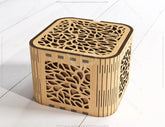Decorative Wooden Gift box laser cut jeweler case Wedding Love vector model Glowforge cut file |#U106| VectorPort