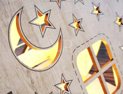 Laser Cut Wooden Tent Shape Night Light Lamp Mdf 3D Puzzle Laser Cutting Camping Tent Home Lampshade Digital Download| SVG, DXF, AI |#106| VectorPort