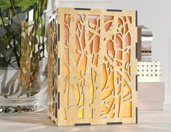 Candle Holder Laser Cut Birch Tree Lamp wood Tea light Lantern Votive Gift | SVG, DXF, AI |#109| VectorPort