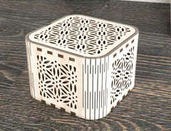 Decorative Wooden Gift box laser cut jeweler case Wedding Love vector model Glowforge cut file |#U116|