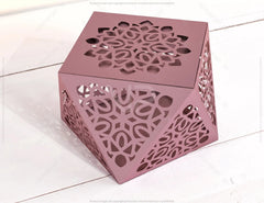 Papercut Craft Paper boxes Packing for Gift Wedding Favors Box Lace Pattern template Files |#U118| VectorPort