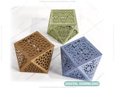 Papercut Craft Paper boxes Packing for Gift Wedding Favors Box Lace Pattern template Files |#U119| VectorPort