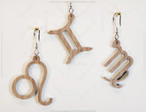 12 Constellation Laser Cut Earrings for Women Zodiac Sign Jewelry Astrology Leo Libra Aries Wooden Glowforge Pendants | SVG, DXF, AI |#120| VectorPort
