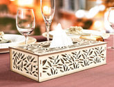 Decorative Laser Cut Tissue Box leaf shape Tabletop wooden napkin cover Glowforge SVG |#U124| VectorPort
