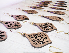 24 Earrings Template LaserCut files Svg Glowforge Cricut Jewelry Pendants Drop | SVG, DXF, AI |#126| VectorPort
