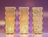 Decorative Wooden table Lamp Lantern Candle Holder Laser Cut Tea light SVG Cut Plan |#U129|