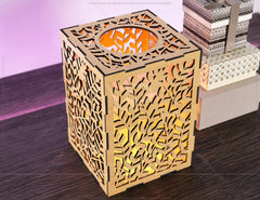 Leaves Pattern Candle Holder Laser Cut Tree Lamp wood Tea light Lantern | SVG, DXF, AI |#129|