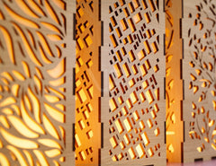 Decorative Wooden table Lamp Lantern Candle Holder Laser Cut Tea light SVG Cut Plan |#U129|