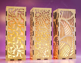 Decorative Wooden table Lamp Lantern Candle Holder Laser Cut Tea light SVG Cut Plan |#U130| VectorPort