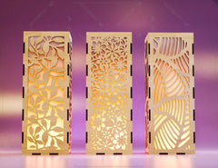 Decorative Wooden table Lamp Lantern Candle Holder Laser Cut Tea light SVG Cut Plan |#U130| VectorPort