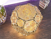 Hexahedron Sphere Tea light Lamp Candle holder Plywood table lamp laser cut files | SVG, DXF, AI |#134| VectorPort