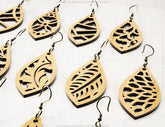 Earrings bundle Laser Cut tear drop templates for Women Jewelry Wooden 24 style templates Pendants | SVG, DXF, AI |#138| VectorPort