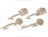 Mother's Day Personalized Roses Laser Cut Art Acrylic wood Flower in different languages | SVG, DXF |#139| VectorPort