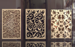 Tree Ornaments for decorative partitions panel screen CNC Laser Cutting File | SVG, DXF, AI |#C014|