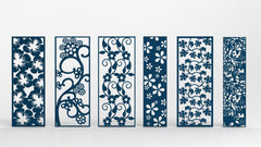 Tree Ornaments for decorative partitions panel screen CNC Laser Cutting File | SVG, DXF, AI |#C014|