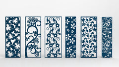 Tree Ornaments for decorative partitions panel screen CNC Laser Cutting File | SVG, DXF, AI |#C014| VectorPort