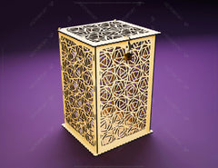 Wedding Gift Card Box Decoration Wooden Card Money Box Case With Lock Envelope Invitation Favor Birthday Glowforge | SVG, DXF |#143|