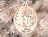 Customizable Christmas balls Tree Decorations Craft Hanging Bauble wood carving stencil laser cut templates Digital Downloads |#U146| VectorPort